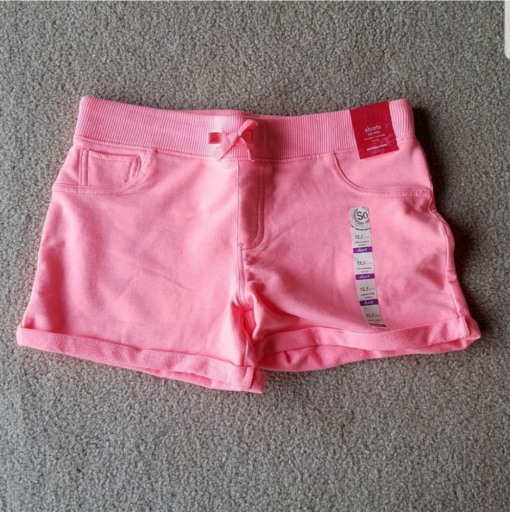 SO Plus Cuffed Adjustable Waist Shorts NWT Size 12.5